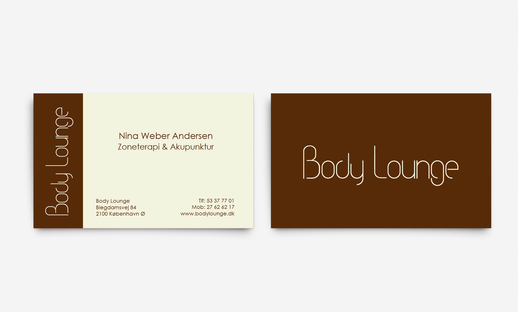 Body Lounge: Business card