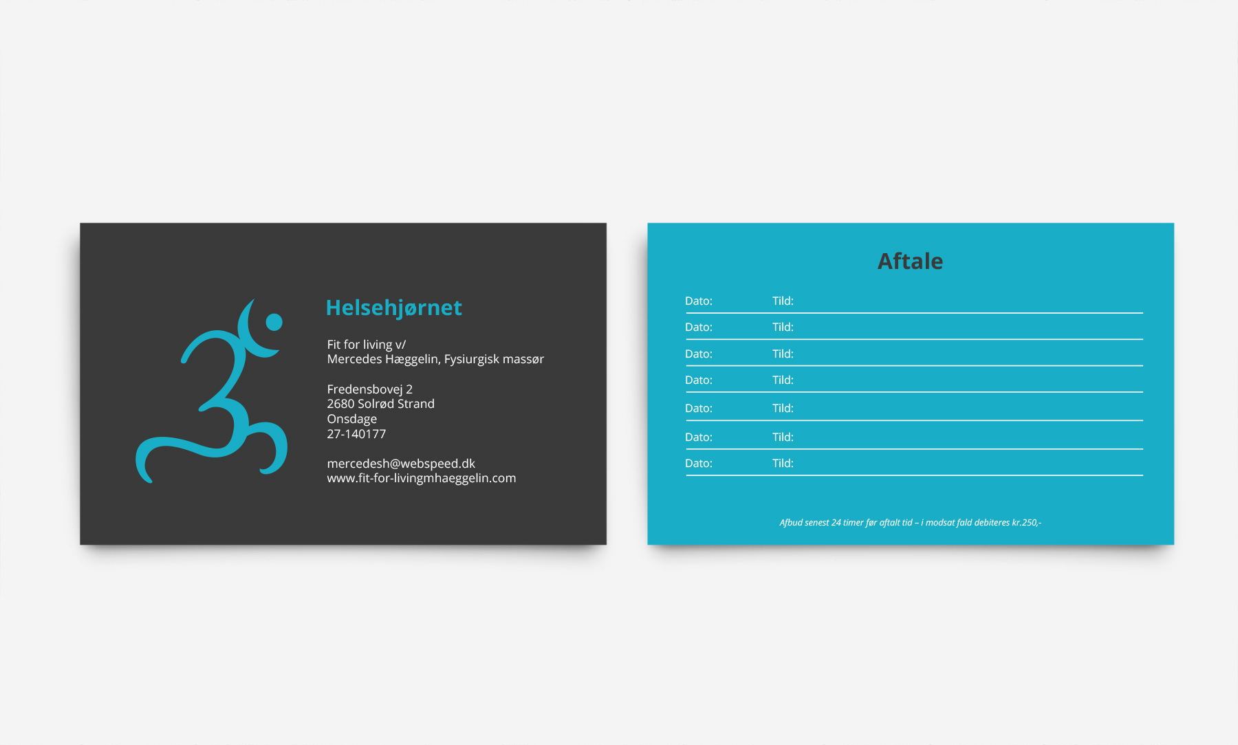 Fit For Living: Business cards